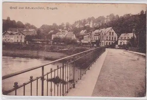 36660 Ak Gruß aus Scharfenstein im Erzgebirge um 1930