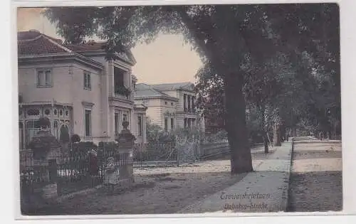 90971 Ak Treuenbrietzen Bahnhof-Straße um 1910