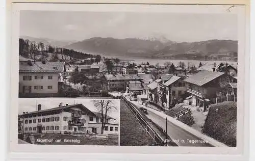 88064 Ak Gmünd am Tegernsee und Gasthof am Gasteig 1953