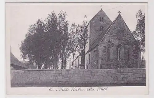 24288 Ak Zorbau Bezirk Halle evangelische Kirche um 1930