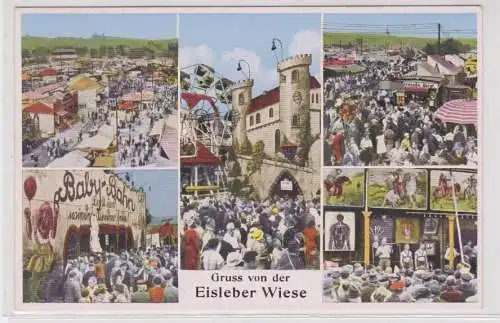 903849 Mehrbild Ak Gruß von der Eisleber Wiese um 1920