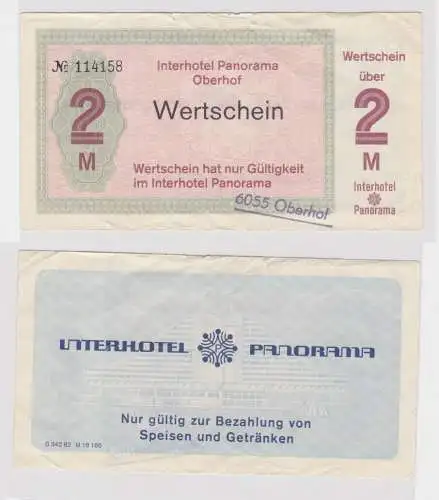 2 Mark Banknote Wertschein DDR Interhotel Panorama Oberhof   (165224)