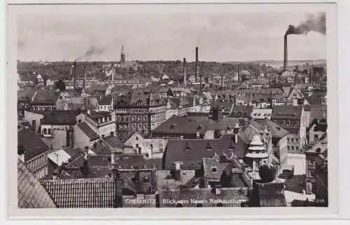 97102 AK Chemnitz - Blick vom neuen Rathausturm 1930