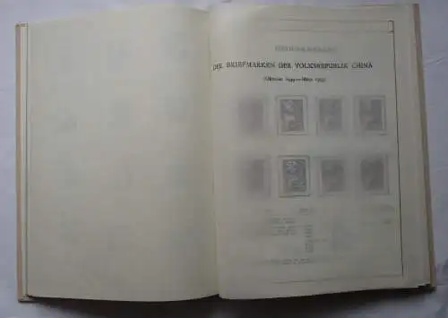 Buch mit VR China 1958 Briefmarken Volkshelden Denkmal Block Nr. 5 *  R (125938)