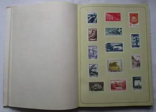 Buch mit VR China 1958 Briefmarken Volkshelden Denkmal Block Nr. 5 *  R (132216)