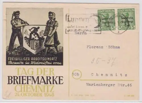 905534 Ak Chemnitz Tag der Briefmarke 1948 - Freiwilliger Arbeitseinsatz