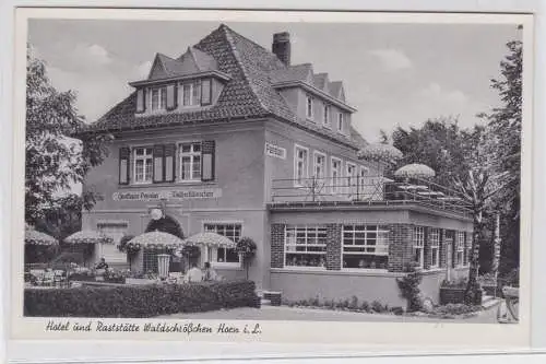 79665 AK Horn /Lippe - Hotel & Raststätte "Waldschlößchen", Bes. E. Richtermeyer
