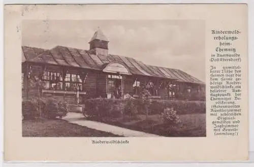 19880 AK Kinderwalderholungsheim Chemnitz in Auerswalde - Bahnpost 1936