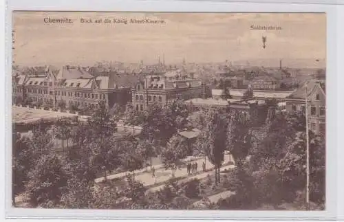 906468 Feldpost Ak Chemnitz -Blick auf die König Albert-Kaserne 1915