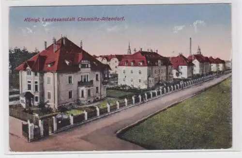 906261 Ak Chemnitz-Altendorf - Königliche Landesanstalt mit Straßenansicht