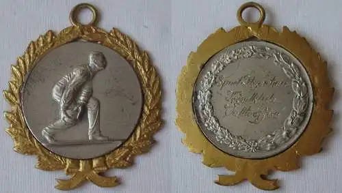 alte Medaille Sport Abzeichen Kegelklub "Volltreffen" (165538)