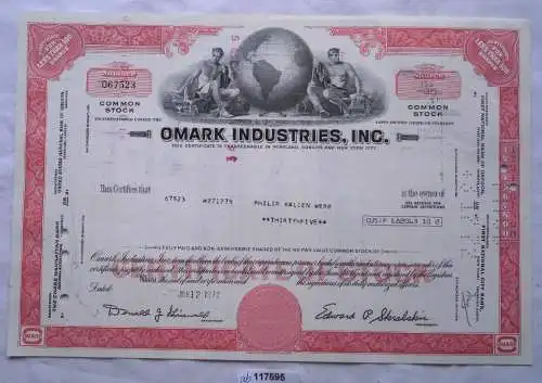 Aktie 35 Dollar Omark Industries Inc. Oregon 12.1.1972 (117595)