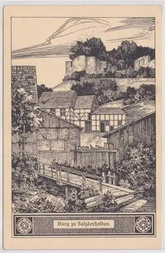 902918 Ak Burg zu Salzderhelden um 1930