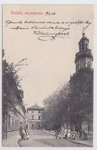 903088 Ak Rinteln an der Weser Nicolaikirche 1906