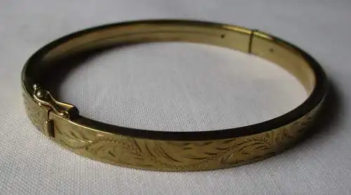 eleganter Armreif 333er Gold mit floraler Verzierung (159915)