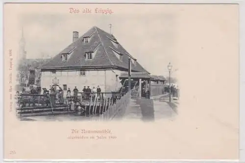 92759 Ak Das alte Leipzig - Blick auf die Nonnenmühle um 1900