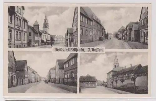 901074 Mehrbild Ak Nieder Wöllstadt O.Hessen Ortsansichten um 1930