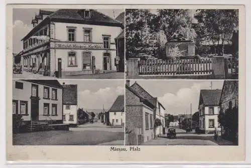 900958 Mehrbild Ak Miesau Pfalz Gasthof, Metzgerei usw. 1938