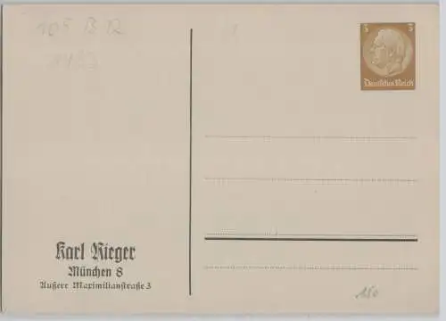 51102 DR Ganzsachen Postkarte PP122/B32/01 München Karl Rieger