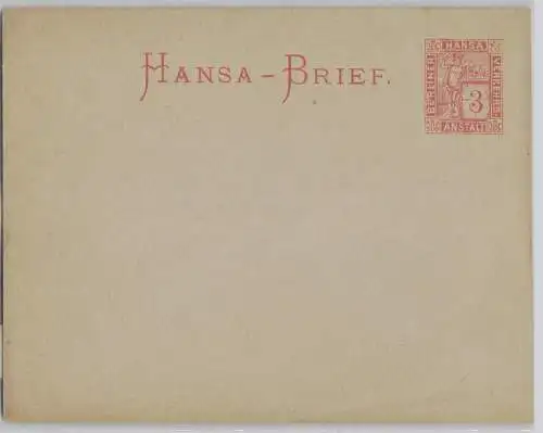 77700 Privatpost Ganzsachen Brief Hansa Berliner Verkehrsanstalt vor 1900