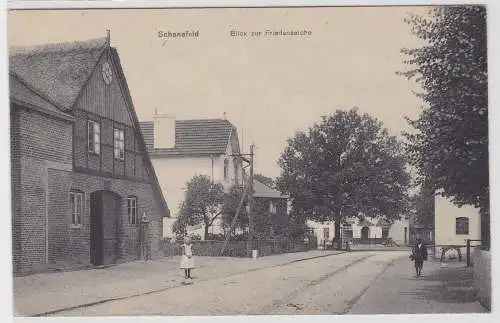 35284 Ak Schenefeld Blick zur Friedenseiche um 1918