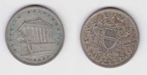 1 Schilling Silber Münze Österreich Parlamentsgebäude 1925 ss (154817)