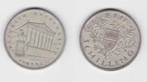 1 Schilling Silber Münze Österreich Parlamentsgebäude 1925 ss (154875)