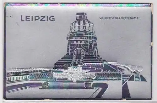 88166 geprägte Ak Leipzig Völkerschlachtdenkmal um 1920