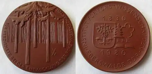 DDR Medaille Institut für Forstwissenschaften Eberswalde 1830 - 1980 (149702)