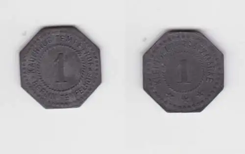 1 Pfennig Zink Notgeld Münze Berlin Kaufhaus Tempelhof (139904)