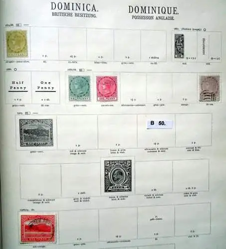 Schöne hochwertige Briefmarkensammlung Dominica Dominikanische Republik