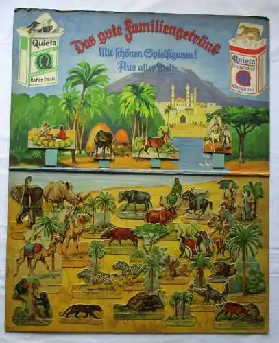 Seltenes Quieta-Werke Diorama Nr. 11 mit 34 Aufstellfiguren Afrika (100867)