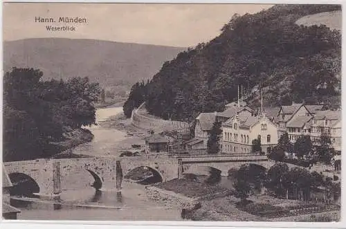 28638 AK Hann. Münden Weserblick 1916