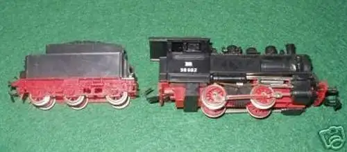 Modellbahn Dampf-Lok mit Tender Spur H0