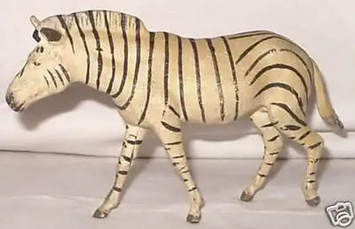 Alte Masse-Figur Lineol Zebra um 1930