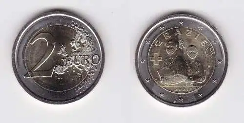 2 Euro Gedenkmünze Italien, Grazie, Berufe im Gesundheitswesen 2021 Stg.(135366)