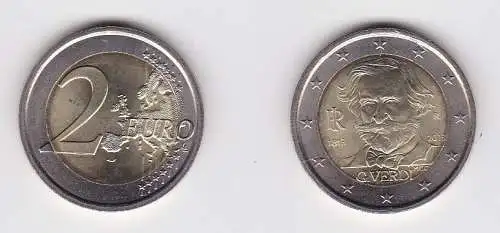 2 Euro Gedenkmünze Italien 2013 200. Geburtstag Giuseppe Verdis (131321)