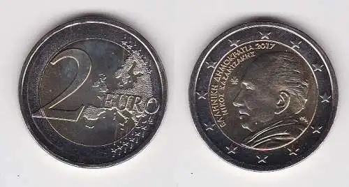 2 Euro Gedenkmünze Griechenland Nikos Kazantzakis 2017 Stgl.  (133406)