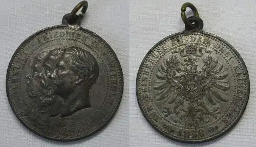 Medaille Zur Erinnerung an das drei Kaiserjahr 1888 Wilhelm + Friedrich (156386)