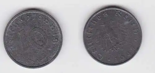 10 Reichspfennig Zink Münze 3.Reich 1947 A Jäger 375 (130799)