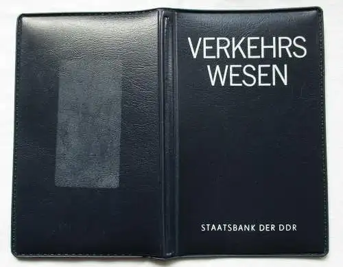 DDR 2 x 5 Mark 1988 - Mappe Verkehrswesen / Saxonia + Überseehafen (140827)