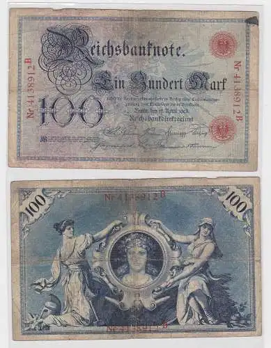100 Mark Reichsbanknote 17.4.1903 Rosenberg 20 (150610)
