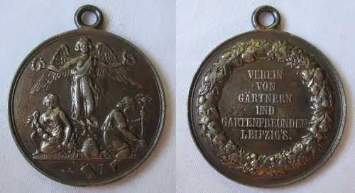 seltene Silber Medaille Verein von Gärtnern und Gartenfreunden Leipzigs (125359)