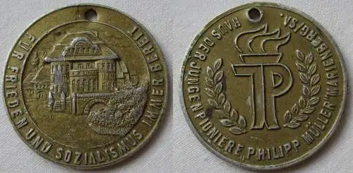 DDR Medaille Haus der Jungen Pioniere Philipp Müller Marienberg (146285)