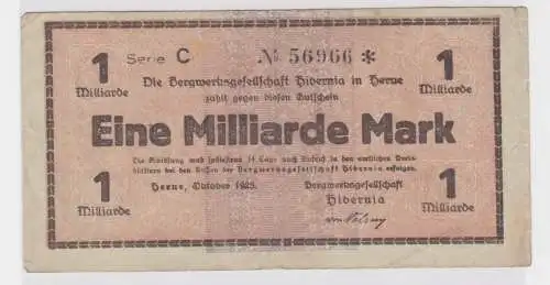 Banknote 1 Milliarde Mark Herne Bergwerksgesellschaft Hibernia 1923 (137958)