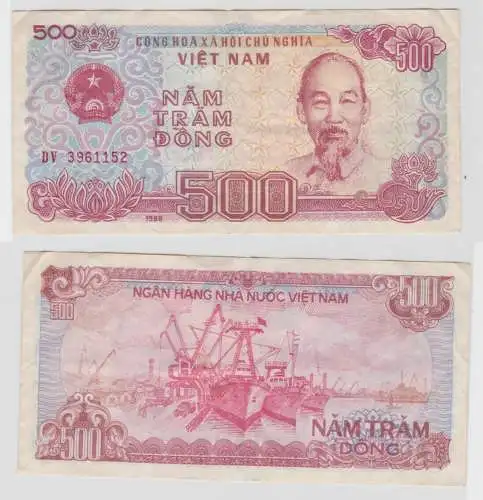 500 Dông Banknote Vietnam 1988/89 Pick 101a (138091)