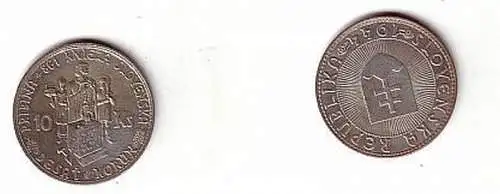 alte 10 Kronen Silber Münze Slowakei 1944