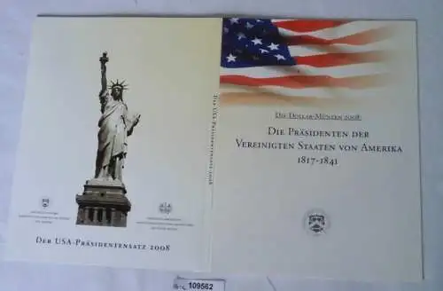 Kursmünzsatz USA 4 verschiedene Münzen Gedenkdollar in TOP Erhaltung im Etui