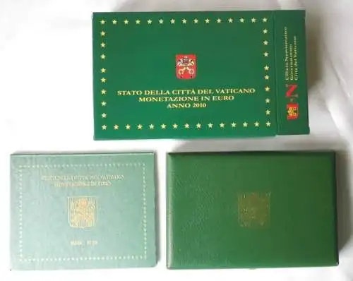 seltener Vatikan / Vatican KMS Kursmünzensatz Coin Set 2010 PP/ Stgl. (104025)