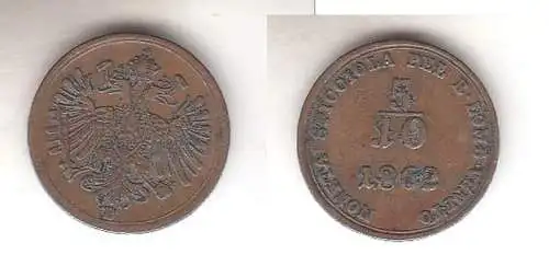 5/10 Kreuzer Kupfer Münze Österreich R. Lomb. Veneto 1862 B (109266)